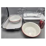 Enamelware Pans Bowls