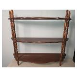 3 tiered wall shelf, 20'H x 27'W x 8'D