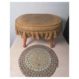 Kay Chair Co.Footstool,20'X16',floor rug