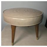 Mid century modern footstool,17' across 13.5 high