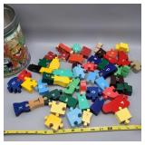 Wood Alphabet Puzzle pieces