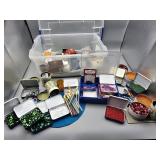 Large Group of Craft Supplies - Sequins, Beads &