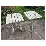 15x17 Pair of Cream Colored, Folding, Plastic