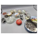 Group of Pins, Buttons, Beads & other misc