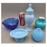 Blue Glass Vases Dishes