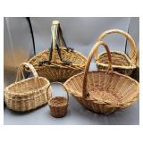 Group of Handled Baskets