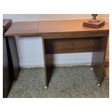 Drop-Leaf Rolling Table 29W without Leaf, Leaf 11'