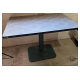 Heavy Metal Base Table 45Wx30Dx31H