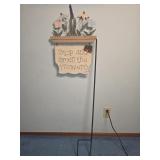 Yard sign spring decor,51',metal