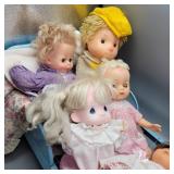 Baby Dolls & Metal Bed