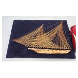 Wire Ship Art 12'ï¿½8'