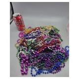 Large Group of Mardi Gras Necklace  Beads