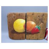 Wood Hand Painted Fruit 13.5'ï¿½10'