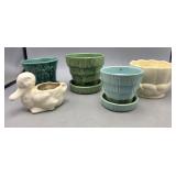 Group of McCoy & Red Wing Planters & Other - not