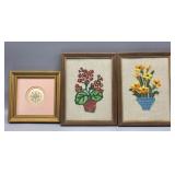 Framed Pics Needlepoint & Yarn