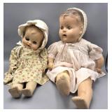 Vintage Baby Dolls in Wood Chair