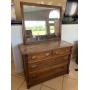 L.A. Shiveï¿½s Sons Marble Top Dresser w/ Mirror