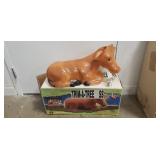 Illuminated Cow Blow Mold w/ Original Box