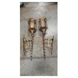 (2) Electric Wall Sconces (36" Long)