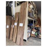 124in x 11-1/2in & 7-1/2in Black Walnut Planks (2)