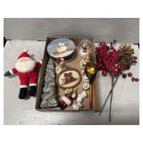 Tray of Christmas Items