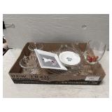 Tray Lot of Glassware