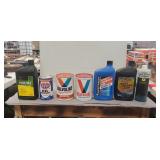 Bucket Of Assorted Oils & More