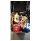 Box Lot Of Assorted Items Including Copper Tubing
