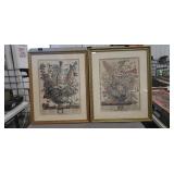 (2) Framed Prints (17.5"ï¿½21.5")