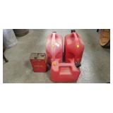 (1) Vintage Metal One Gallon Gas Can, (1) 2.5