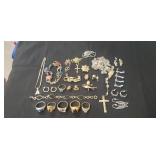 Tray Lot Of Assorted Jewelry (Sterling Silver,