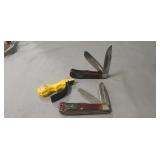 (2) Camillus Knives & (1) Knife Sharpener