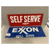 (2) Exxon Signage