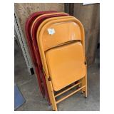 6 Metal Folding Chairs