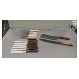 Vintage "Old Hickory" Knife, Cleaver, (12)