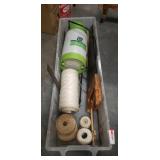 Box Lot Of Assorted Tools & More Including Pump