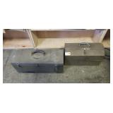 (2) Metal Tool Boxes