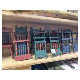 Miniature Painted Chairs