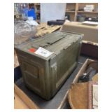 Vtg Metal Ammo Box