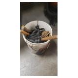 Bucket Of Assorted Tools & More