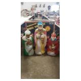 Illuminated Three Wisemen Blow Molds w/ Original