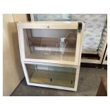 Display Cabinet w/Slant Top Style Upper