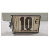 Vintage AMOCO Gas Pump Price Sign (8"ï¿½5.5")