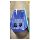 (2) Camp Cookers & (1) Plastic Storage Container