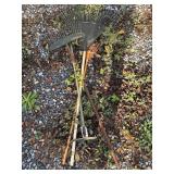 Leaf Rakes, Sundial Stand