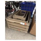 (4) Decorative Crates