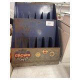 Vtg Crown Zipper Metal Sewing Display Rack