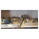 Shelf Lot Of Assorted Brass Fittings & More