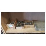 Shelf Lot Of Assorted Sockets & Assorted Hardware