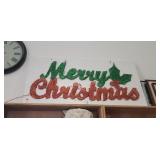 Lighted "Merry Christmas" Sign (2